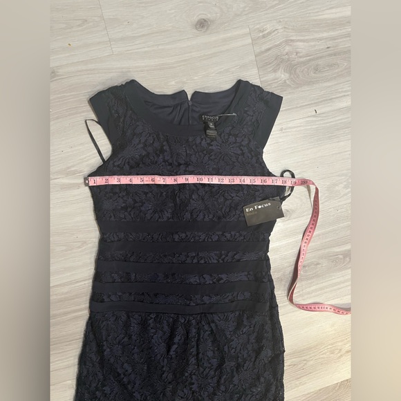 New Enfocus Studio Navy Lace Dress - Picture 6 of 8